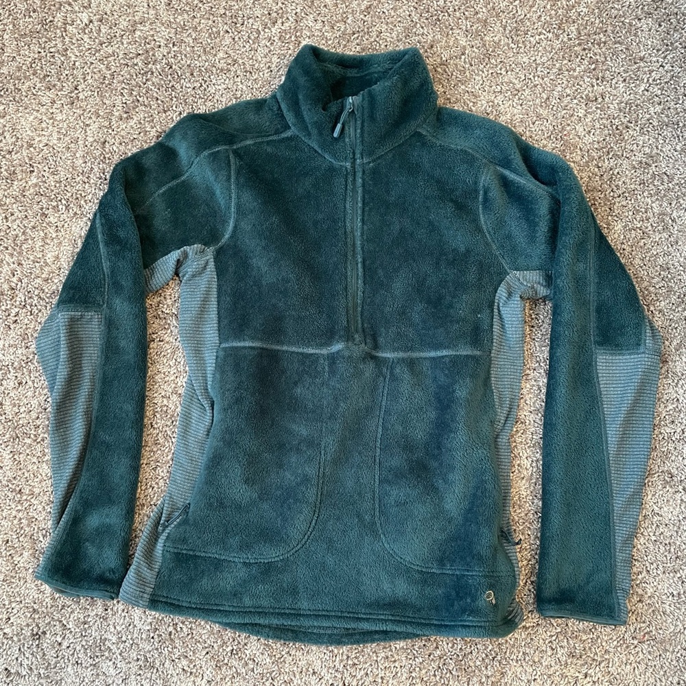 Mountain Hardwear teal fleece pullover